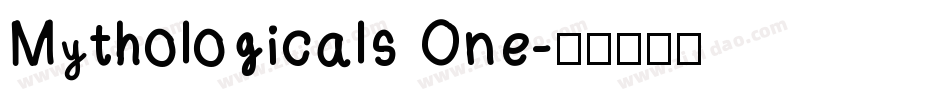 Mythologicals One字体转换